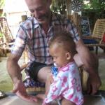 Even babies play carom!