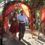 Bride arriving